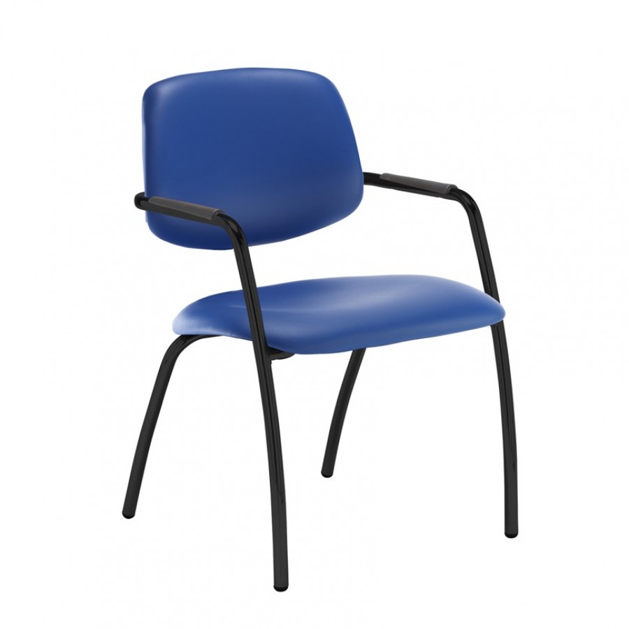 Tuba Medium Back 4 Leg Fabric Visitor Chair